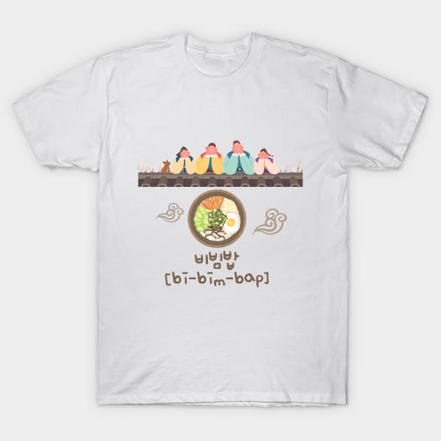 Cute Bibimbap for Foodie Family T-Shirt by KPUPGOODS